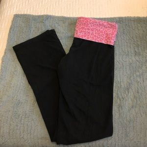 Pink yoga pants